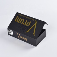 Boîte en carton noire personnalisée, boîte cadeau électronique grand public, boîte cadeau magnétique avec couvercle, boîtes d'emballage aimantées