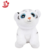 Peluche Tigre Bébé Cartoon 22CM Jouet en Peluche Animal En Peluche Mignon Grands Yeux Tigre Jouet Décoration de la Maison Nouvel An Mascotte Cadeau d'Anniversaire pour Filles