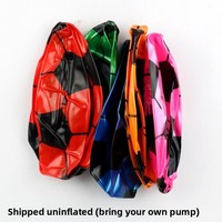 Mini ballon de football en PU souple, design personnalisé, anti-stress, en PVC gonflable, pour sports de plein air et plage
