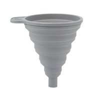 Offre Spéciale de cuisine pliable de qualité alimentaire sans Bpa Silicone petit Mini vente en gros accessoires pour la maison entonnoir en Silicone pliable