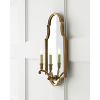 XZ American Retro Decor Dormitorio Iluminación Latón Espejo decorativo Sconce Hecho a mano Interior Mesita de noche Diseño LED Lámpara de pared Luz