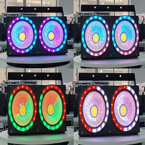 Effet de scène 2X100W Led Rgbw Cercle Anneau 2 Yeux Cw Ww 2En1 Led Cob Blinder Light - Product Image 6