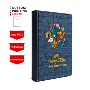 Bible chrétienne brodée avec couverture en tissu, version King James, impression de <span class=keywords><strong>la</strong></span> Sainte Bible, best-seller, meilleur prix - Product Image 1