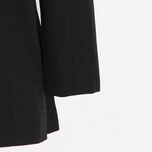 OUDINA nouveau Design industrie lourde à manches longues gland asymétrique automne col en v mince mi-long costume <span class=keywords><strong>Blazer</strong></span> femme 2023 - Product Image 4