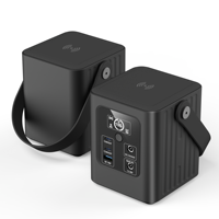 Batterie Externe Solaire PD 100W à Charge Rapide avec Affichage LED, Chargeur d'Urgence Extérieur, Station d'Énergie Portable Sans Fil, Alimentation Starlink