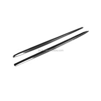 Celemek Sisi Rok Serat Karbon untuk BMW, M-SPORT 5 Seri F90 M5 G30 2018 2019 3D Gaya Pelindung Bumper Mobil
