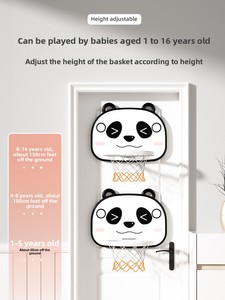 <span class=keywords><strong>Panier</strong></span> de <span class=keywords><strong>basket</strong></span> multifonctionnel pour enfants, réglable en hauteur, sans perçage, en plastique, pour intérieur et extérieur, jouet de tir pour bébé, blanc - Product Image 2