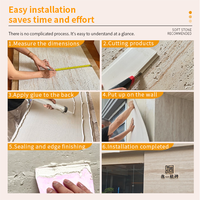 Carrelage souple en céramique MCM, pierre flexible en travertin, panneau mural pliable pour façade de bâtiment intérieure/extérieure, escalier, hôtel