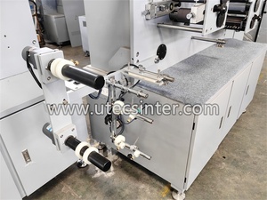 Impresora automática de flexografía de etiquetas de cuello de camiseta de etiqueta UGS21, impresora de flexografía de tipografía de cinta de logotipo de tejido de tipo polivinílico - Product Image 3