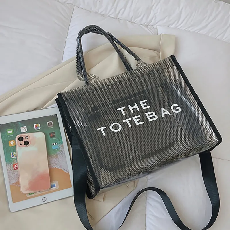 Women's Handbags Designer Tote Bag Large Shopper transparent PVC Tote Bag Lady Shoulder Crossbody Travel Beach Bag