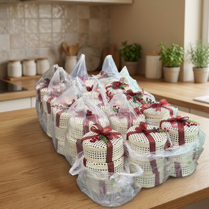 Caja de regalo de bambú tejida redonda, caja de regalo de bambú laminado natural y embalaje de almacenamiento, caja de bambú hecha a mano al por mayor. - Product Image 3