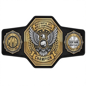 Global MMA World Mixed Martial Art Belt Custom Personalized Title Heavyweight Championship Belt Adult Size Championship Belt - Product Image 1