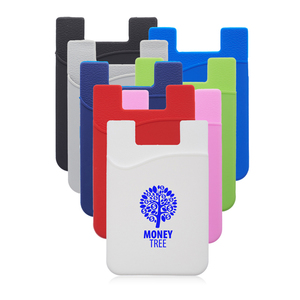 Giveaways Phone Case Holder Silicone Phone Card <b>Wallet</b> Multi Color in Stock Full Color Printed Card Holder - Product Image 1