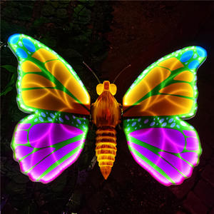 Décorations <span class=keywords><strong>de</strong></span> dynamique <span class=keywords><strong>de</strong></span> paysage <span class=keywords><strong>de</strong></span> parc extérieur ailes animées LED papillon mobile battant des lumières décoratives <span class=keywords><strong>pour</strong></span> Noël - Product Image 4