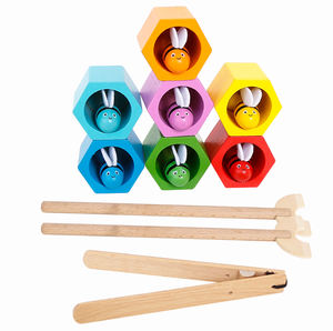 Temel eğitim geliştirme beyin Montessori ilgi oyuncak ahşap arı kovanı oyuncak - Product Image 3