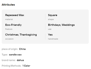 Cire de colza naturelle à base de plantes, cire végétale écologique pour la fabrication artisanale de bougies DIY - Product Image 6