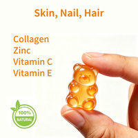 Gummies véganes au collagène extra fort OEM ODM avec biotine, vitamines C et E pour soutenir la santé des cheveux, de la peau, des ongles, des os et des muscles - Complément alimentaire
