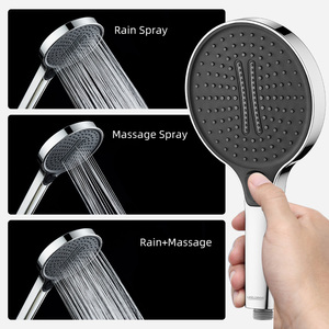 Big Spray <strong>Hand</strong> <strong>Shower</strong> <strong>Head</strong> <strong>3</strong> <strong>Jets</strong> High Pressure Rain <strong>Shower</strong> <strong>Hand</strong> Easy Installed <strong>Shower</strong> <strong>Head</strong> with Handheld - Product Image 2