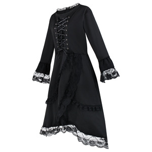 Disfraz de Halloween, Vestido de Encaje con Volantes de Manga Larga, Estilo Gótico Lolita para Mujer, Tallas XS, S, M, L, XL, XXL, XXXL - Product Image 2