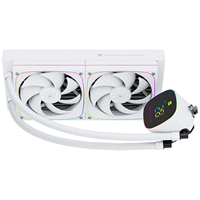 Refroidisseur de processeur liquide AIO numérique ARGB blanc Frozen Horizon 240, radiateur de 240 mm, ventilateur PWM, Intel LGA1851/1700, AMD AM5