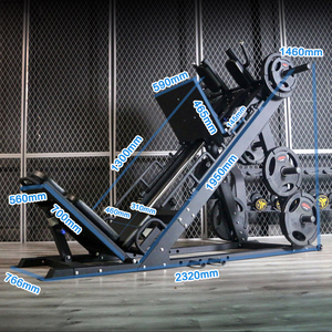 Ticari dikey bacak basın makinesi spor ekipmanları satış Hack Squat Precor 45 derece bacak basın makinesi - Product Image 5