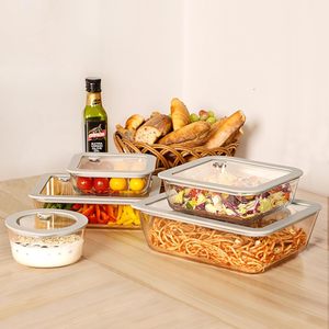 4-<b>Pack</b> Microwavable Glass Food Storage Containers with Lids for Kitchen Camping Use Dishwasher Safe Eco-Friendly Printed Design - Product Image 6