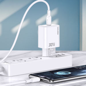 Kit de Cargador de Doble Puerto con Moldeado Personalizado Serie <span class=keywords><strong>JIAXIN</strong></span> KSC-1656 (Estándar Europeo) USB a Tipo-C - Product Image 5