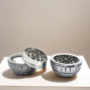Novelty Round Ball Zinc Alloy <b>Herb</b> <b>Grinder</b> 53mm 3 Layers Manual Stainless Steel Tobacco <b>Herb</b> <b>Grinder</b> - Product Image 6