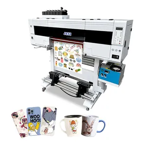 Ouro Prata Ab Set Filmes Adesivos Uv Dtf Impressora Roll to Roll Transfer Machine