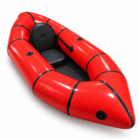 Packraft gonflable 1 ou 2 personnes, kayak en TPU avec plancher Drop Stitch, radeau portable pour rivière, lac et aventures en plein air