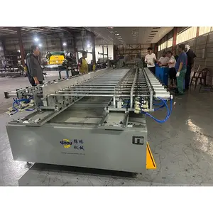 Máquina de fabricación de escaleras de cable eléctrico de aluminio con tubo de inserción de alimentación automática