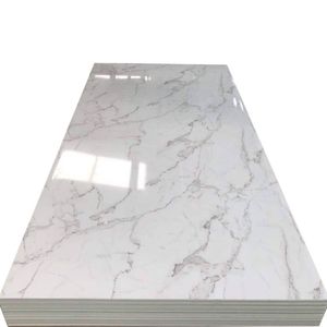 Pannello a Parete 3d Design Feuille de marbre PVC Panneau mural alternatif <span class=keywords><strong>en</strong></span> marbre Feuille UV <span class=keywords><strong>en</strong></span> plastique de 3mm - Product Image 1