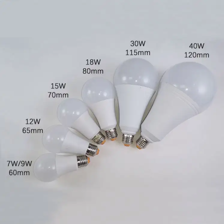 Kostenlose Proben LED-Lampe Rohmaterial 5W 7W 9W 12W 15W 18W 24W A60 skd/ckd LED-Lampe Beleuchtungs lampe