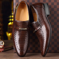 Nouveautés : Mocassins en cuir décontractés pour hommes, motif alligator, imperméables, respirants, légers et antidérapants pour l'automne