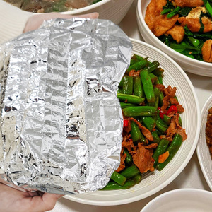 Disposable Aluminum Foil Sleeve 10-Pack For Picnic Food Insulation Kitchen Use - Product Image 1