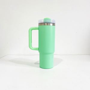 Gobelet de voyage isotherme sous vide H2.0 30oz, vierge pour sublimation, finition mate colorée Macaron, avec couvercle et paille, provenant d'entrepôt chinois - Product Image 4