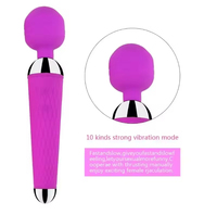 Vente en gros AV Wand Amazon Jouets pour adultes Masseur électrique portatif en silicone Godemiché vibrant Jouets sexuels pour femmes 20 modes Étanche IPX5