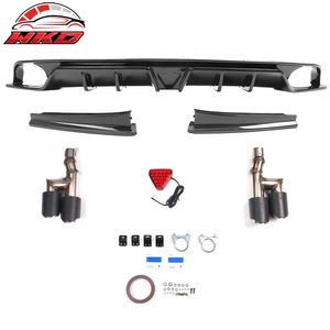 เหมาะสำหรับ Civic EX/Touring/Si ปี 22-26  ลิ้นกันชนหลังลายคาร์บอนไฟเบอร์ พร้อมปลายท่อไอเสีย อะไหล่รถยนต์ อุปกรณ์ตกแต่งรถยนต์ - Product Image 3