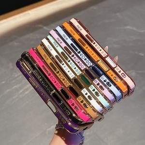 Funda Protectora para Teléfono con Diseño <span class=keywords><strong>de</strong></span> Corazón, Chapado en Oro, TPU Suave, para <span class=keywords><strong>iPhone</strong></span> 17 Pro Max, 16, 15, 14, 13 Pro Max, 14, 16 Plus, 17 Air, Antigolpes - Product Image 5