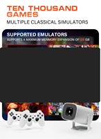 P30Max proyektor pintar Android, proyeksi Game portabel Video Game rumah