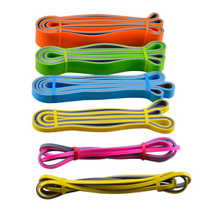 Banda elástica de entrenamiento de bucle de látex con logotipo personalizado para gimnasio, yoga, ejercicio físico, bandas de resistencia para equipo de entrenamiento - Product Image 1