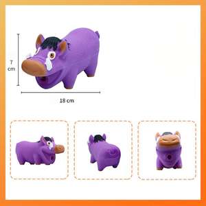 Yeni sıcak satış fabrika düşük fiyat nokta toptan diş taşlama can sıkıcı kauçuk ses çığlık yaban domuzu oyuncaklar - Product Image 6