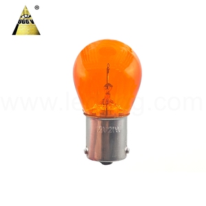 10 Uds S25 1156 <span class=keywords><strong>PY21W</strong></span> BA15s bombilla de coche de vidrio blanco 12V luz automática señal de giro lámpara indicadora de alto brillo reemplazo duradero - Product Image 2