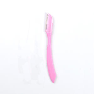 XR Eyebrow Shaper Maquinilla de afeitar facial de acero inoxidable <span class=keywords><strong>para</strong></span> moldear cejas Dermaplaning Razor <span class=keywords><strong>para</strong></span> cabello <span class=keywords><strong>fino</strong></span> Ceja - Product Image 6