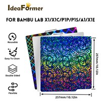 Revêtement imprimable double face PEW + PES utilisé pour Bambu Lab X1 P1P A1 257mm * 257mm 3d Printer Parts Hotbed