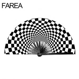 FAREA Abanicos Plegables de Bambú Personalizados Grandes con Luz Neón, Sensibles a Luz UV, con 12 Estilos y Técnicas de Pintura DIY - Product Image 6