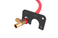 Outil de sertissage PEX, 1/2 pouce, 3/4 pouce, outil combiné pour sertir les anneaux en cuivre, avec jauge Go-No-Go et coupe-fil