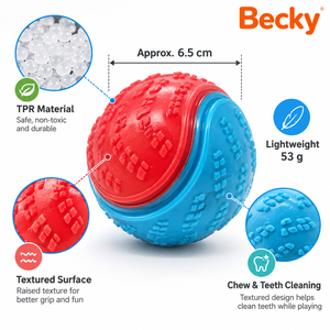 Pelota <span class=keywords><strong>de</strong></span> Goma TPR Resistente a Mordidas para <span class=keywords><strong>Perros</strong></span>, Juguete Molar con Sonido, Forma <span class=keywords><strong>de</strong></span> Pelota <span class=keywords><strong>de</strong></span> Tenis, para Entrenamiento y Juego al Aire Libre - Product Image 2