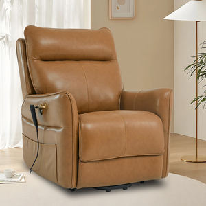 2025 sala de estar moderna de lujo multifuncional inteligente eléctrico reclinable sofá individual Silla de cuero de ocio - Product Image 2