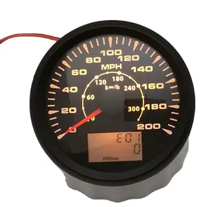Venda quente medidor de velocidade corrida traço 85mm mustang velocímetro digital universal para carro nissan truckz yamaha rs 125 com o serviço DO OEM